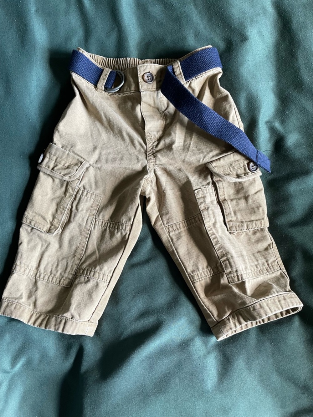 Ralph Lauren Khaki Pants with Navy Belt